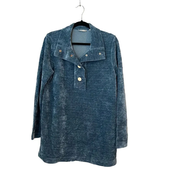 Soft Surroundings Sweaters - Soft Surroundings Tunic St. Germain Soft Blue Long Sweater